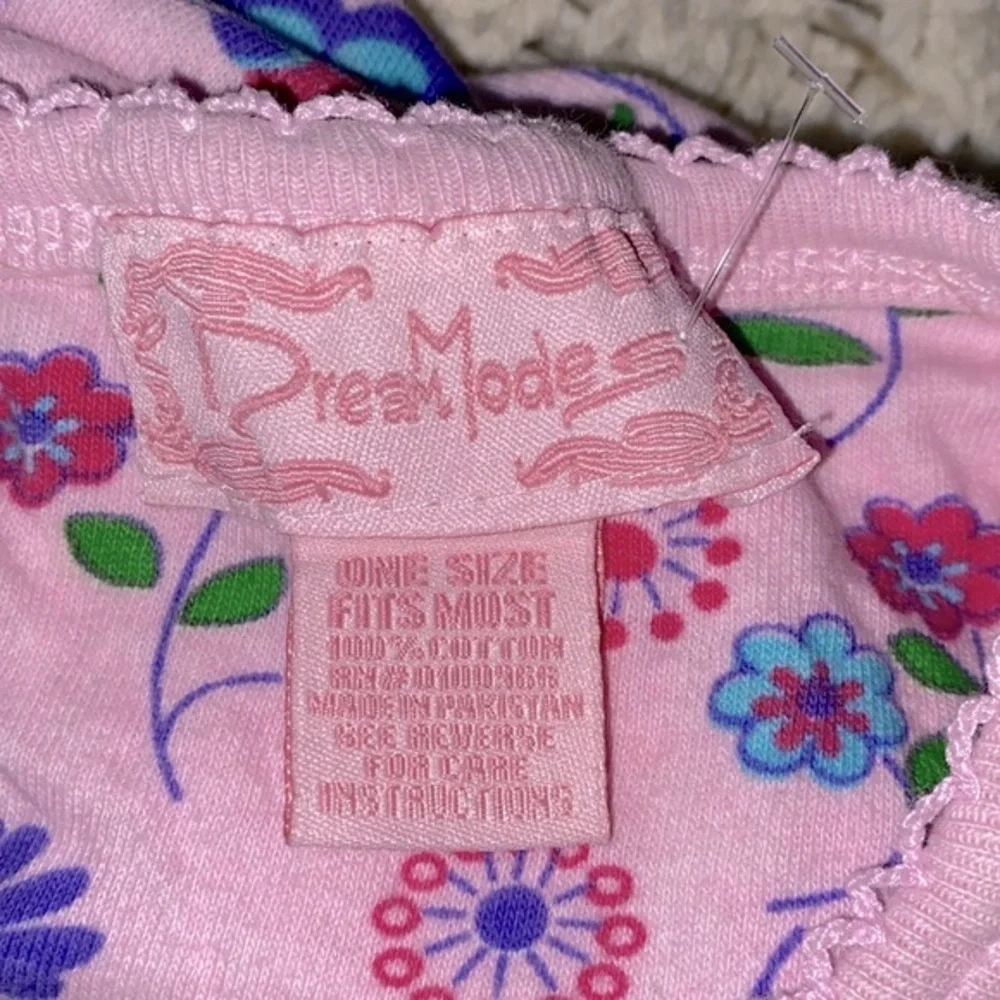Dream Mode pink floral night shirt one size fits most